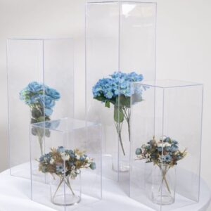 Transparent rectangular stand