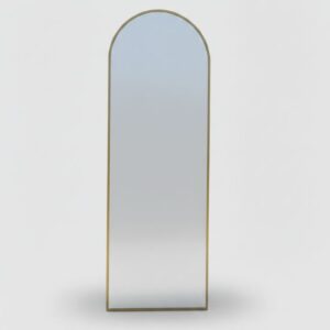 Mirror with golden frame